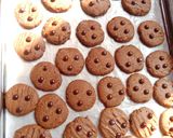 Foto langkah ke 7 dari resep Chocochip Butter Cookies Coklat.