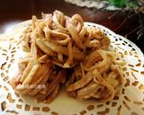 A picture of step 12 of Chewy Taro Shredded Cake.