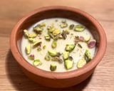 A picture of step 5 of Mouhalabiyeh - Middle eastern milk pudding with cardamom and saffron (can be vegan).