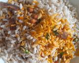 A picture of step 5 of Bombay mix.