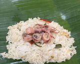 Foto langkah ke 3 dari resep [194] Nasi Bakar Cumi Asin.