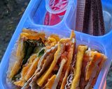 Foto langkah ke 7 dari resep Bekal anak sekolah (Toast isi telur ceplok).