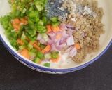 A picture of step 2 of High Protein Probiotic Quinoa Curd Bowl.