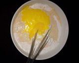A picture of step 2 of Chocolate filled pancake.