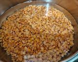 A picture of step 1 of Crispy tangy and spicy pink lentil fritters (masoor dal pakoda).