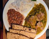 A picture of step 9 of Pork Ribs in Hatch Chile Sauce with Nopales.
