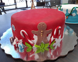 Foto del paso 6 de la receta: Pastel de fondant- diseño navideño