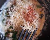 Two colour cheesey pasta valentine day special recipe step 6 photo