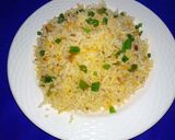 A picture of step 4 of Schezwan fried rice.