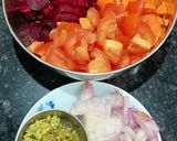 A picture of step 1 of Carrots, Beetroot, Tomato Soup.