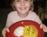 A picture of step 6 of Caitlin Chicken Coconut Curry.