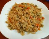 A picture of step 4 of Vegetable rice.