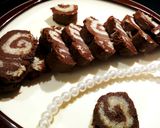 A picture of step 8 of No bake Swiss Roll.
