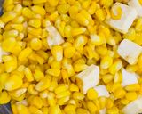 A picture of step 2 of Paneer Corn chaat.