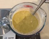 A picture of step 4 of Imagawayki / Japanese stuffed pancake.