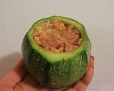 Foto del passaggio 8 della ricetta Zucchine ripiene di carne macinata e mix di orzo e farro