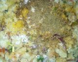 A picture of step 4 of Yam balls.