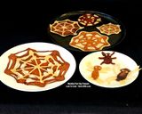 A picture of step 5 of Halloween Spiders And Chocolate Vanilla Eggless Spiderweb Pancake.