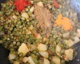 A picture of step 3 of French Beans Peanuts Coconut Nutty & Crunchy Curry.