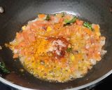 A picture of step 3 of Tomato pachadi.