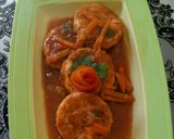 Foto langkah ke 3 dari resep Telor panggang siram wortel saus tomat.