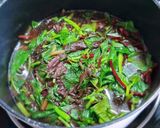 Hình bước làm 3 của món CANH cua đồng nấu rau dền-rau mồng tơi 🦀🥬🥦