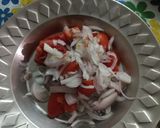 A picture of step 2 of Indo Chinese pasta.