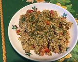 Une image de l'étape 15 de Chapon haché aux poivrons rouges et pesto.