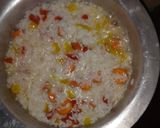 A picture of step 5 of Vegetable rice.