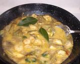 Foto del paso 8 de la receta Alcachofas con gambas peladas y piñones