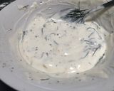 A picture of step 2 of Creamy Cucumber and Tomato Salad.