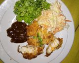 Foto langkah ke 3 dari resep Chicken katsu with salad bak bik buk.