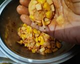 A picture of step 10 of French fries corn potato paneer drum stick.
