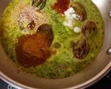 A picture of step 3 of Brinjal pavta Sabji.