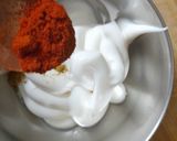 A picture of step 1 of Tandoori mayonnaise sandwich.