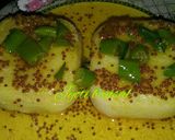 A picture of step 4 of Poha dhokla.
