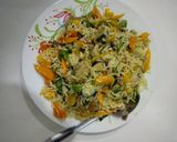A picture of step 4 of Chicken fried rice.