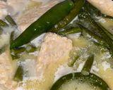 Foto langkah ke 4 dari resep Sayur tengah bulan tempe santen (jangan Lombok ijo khas gunung kidul).