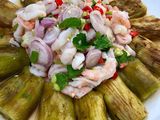 ~ยำมะเขือยาวกุ้งสด~