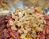 Foto del paso 2 de la receta: Albóndigas de carrillera ibérica en salsa de queso, berenjena y calabacín