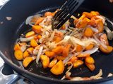 Curried sausages