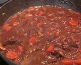 A picture of step 8 of Boeuf Bourguignon.