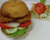 รูปขั้นตอนการทำที่ 9 ของ เบอร์เกอร์ไก่ทอด