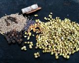 A picture of step 2 of Sambhar garam masala.