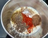 A picture of step 1 of Hadrabadi dum biryani (veg).