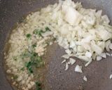 A picture of step 3 of Chilli chana fry(chik peas).