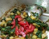 A picture of step 3 of Palak Aloo ki Sabji.