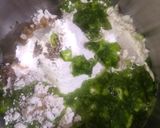 A picture of step 1 of Methi & Spinach bites.