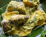 Gambar langkah 4 resipi Patin Tempoyak Bakar.