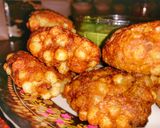 A picture of step 11 of Sabudana vada.